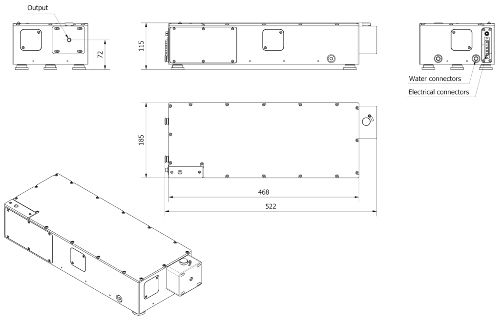 lyo 5w dimensional drawing